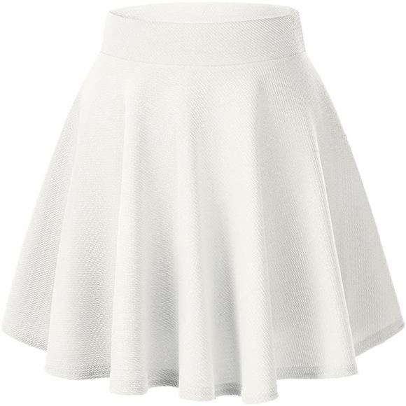 Women's Basic Versatile Stretchy Flared Casual Mini Skater Skirt - Picture 1 of 9